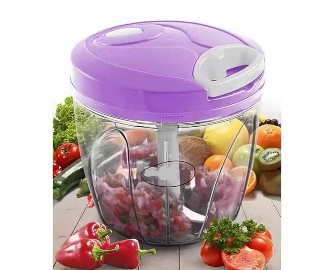 900 ml powerful manual vegetable chopper - cut veggies in seconds!